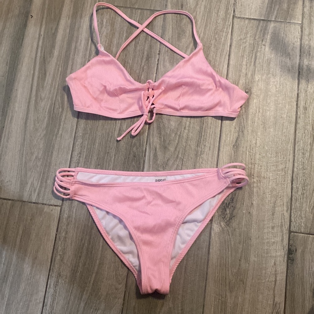 Pursuit Pink Bikini Set, Size Xl